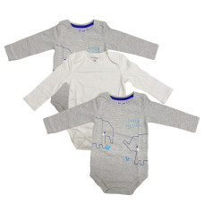 Fox & Bunny Baby Bodysuit Multi 3pcs pack L-74A 